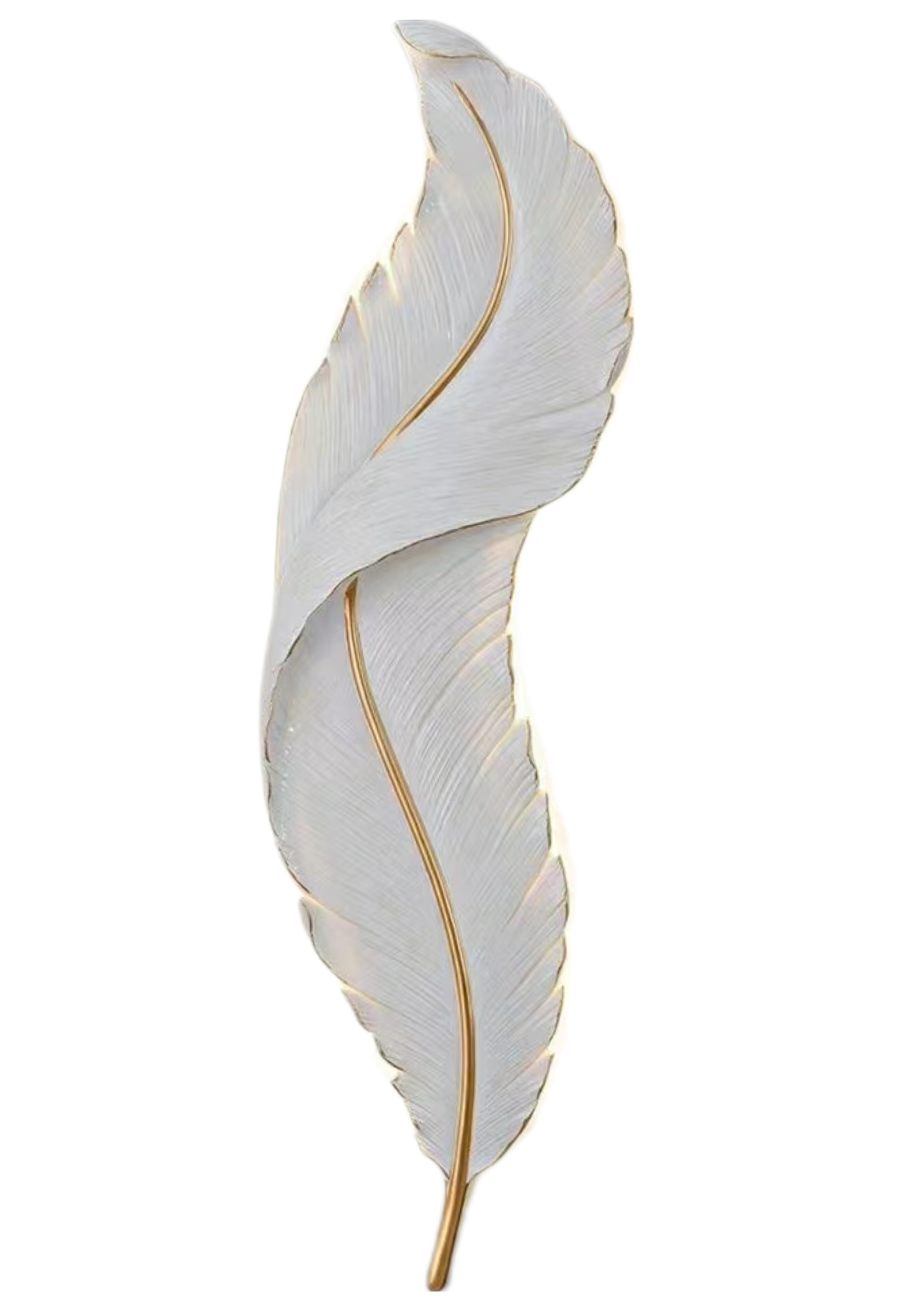 feather wall light white